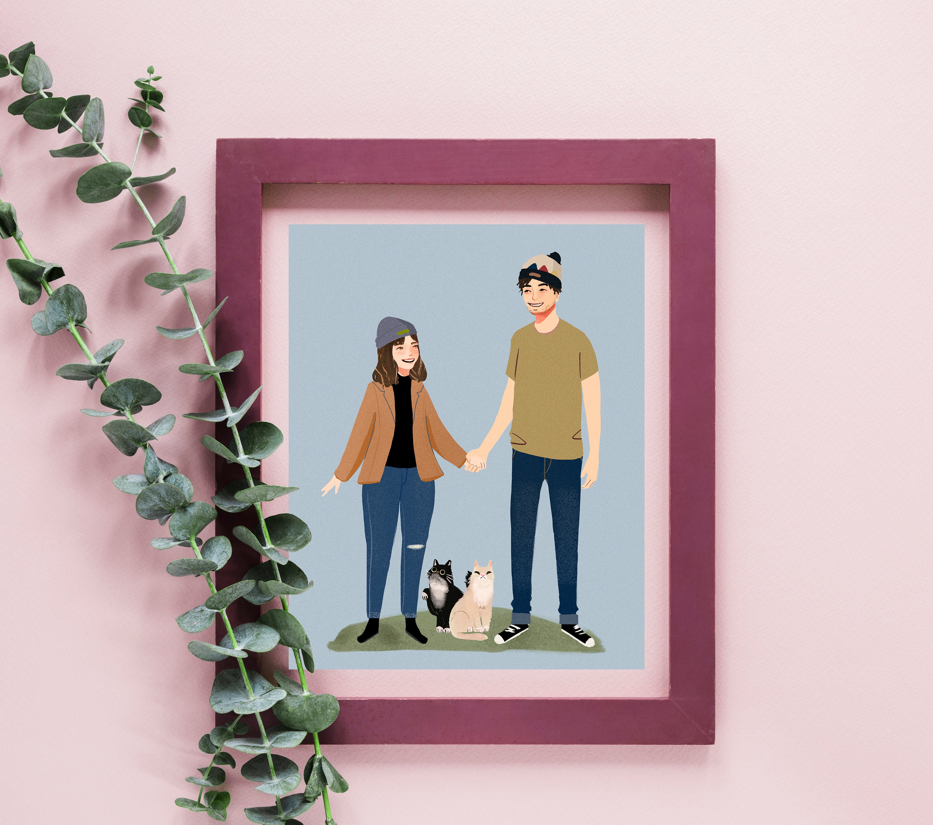 CUSTOM PORTRAIT COMMISSION, Art Commission, Illustration Portrait, Cu…
