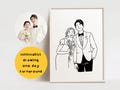 Custom Line Drawing Portrait | Minimalist Couple Portrait | Custom Minimalist Portrait | Custom Portrait for Couple | Custom Drawing product logo