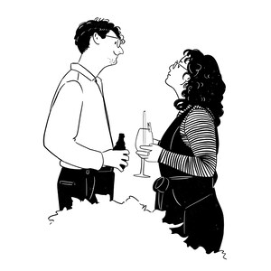 Custom Portrait | Custom Drawing | Minimalist Couple Portrait | Commission from Photo | Custom Minimalist Portrait | Minimalist drawing