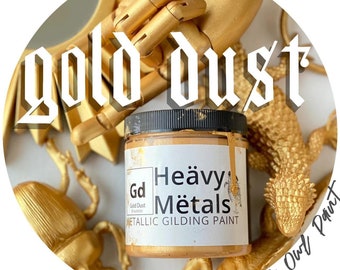 Wise Owl Heävy Metals Gold Dust Gilding Paint, Smooth Metallic Accent Finish