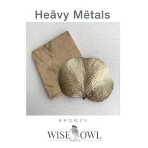 Wise Owl Heävy Metals Metallic Gilding Paint 4 oz, metallic, accent paint, decorative finish, hardware paint, durable, smooth image 2