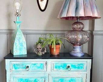 Blue Boho Entryway Cabinet *free shipping!*