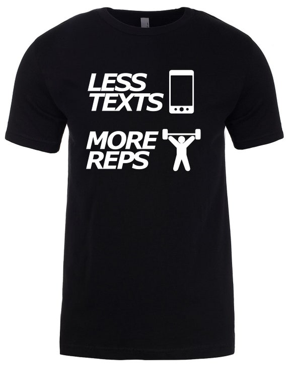 Moins de T-Shirt textes plus Reps noir T-Shirt de hommes/femmes e6d11b Moins de T-Shirt textes plus Reps noir T-Shirt de hommes/femmes e6d11b