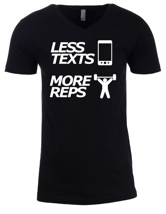 Moins de T-Shirt textes plus Reps noir T-Shirt de hommes/femmes e6d11b Moins de T-Shirt textes plus Reps noir T-Shirt de hommes/femmes e6d11b