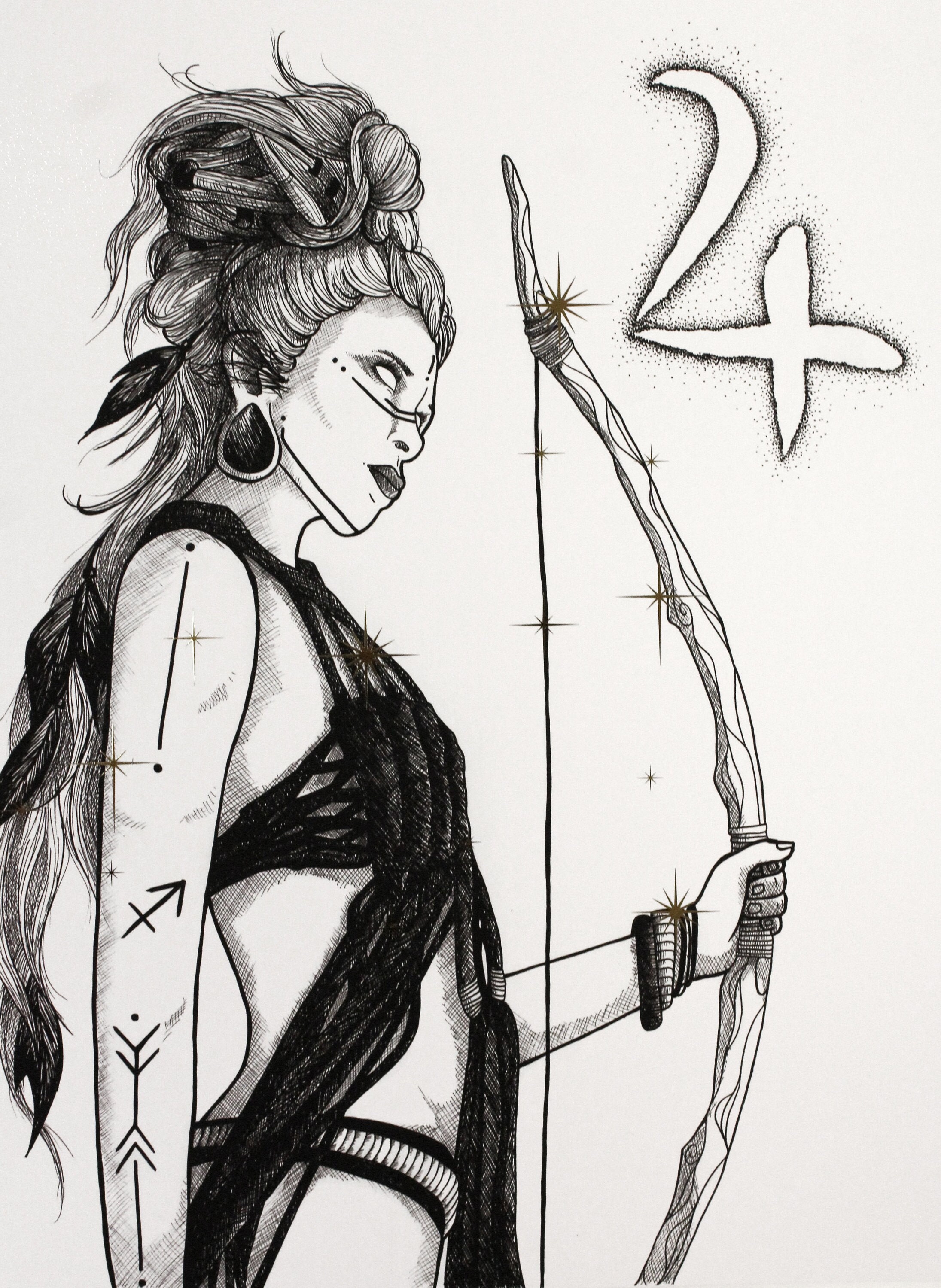 Sagittarius Witchy - 30x40
