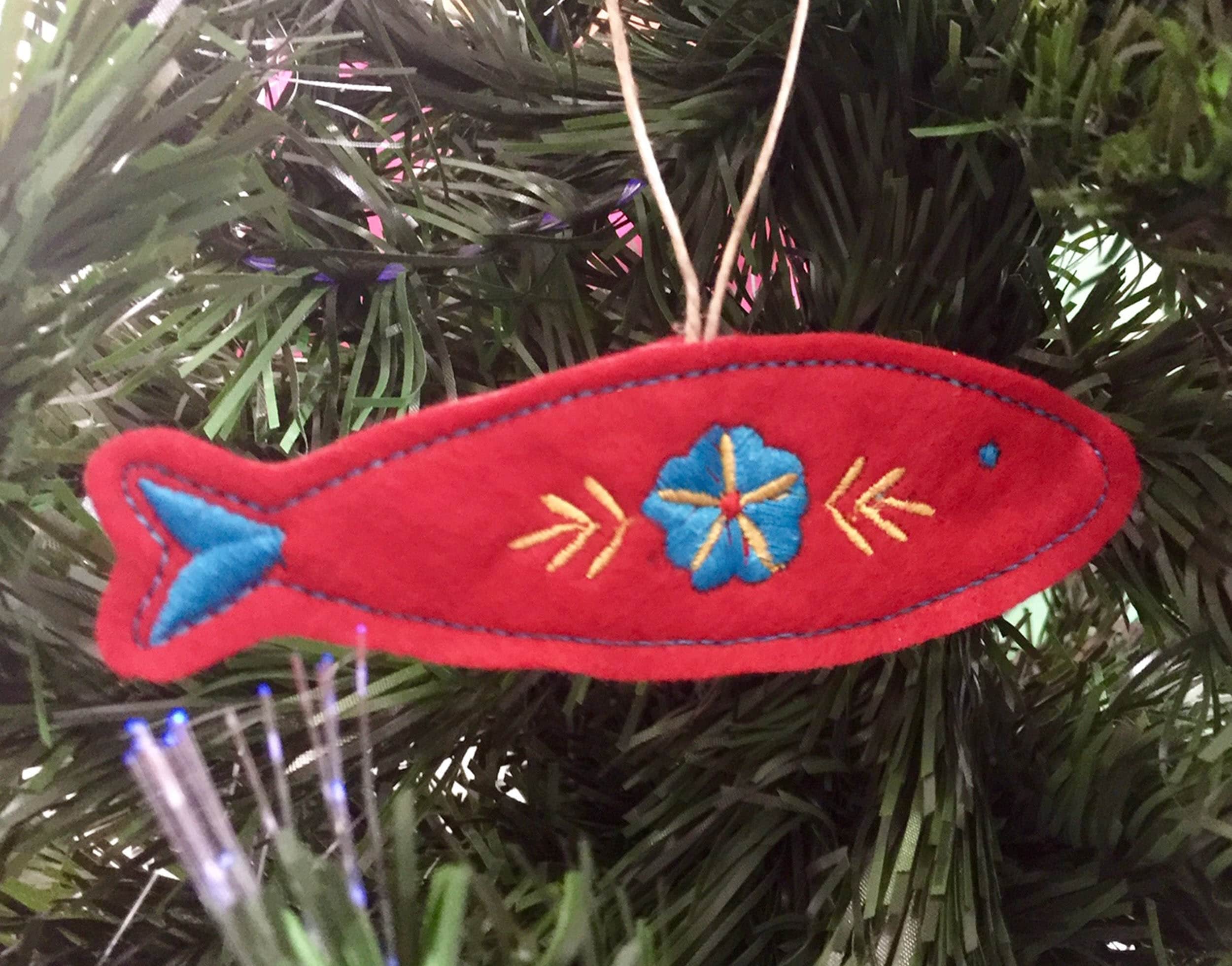 Felt Christmas Ornament Felt Ornament Fish
