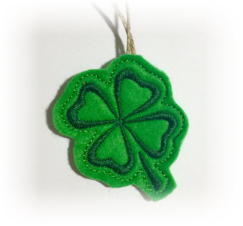 St. Patrick's Day Mini Ornaments in Set of 6 or Singles. Irish Celtic Knot Shamrock and Heart, 4 Leaf Clovers, Leprechaun Boot and Hat. Light 4 Leaf Clover