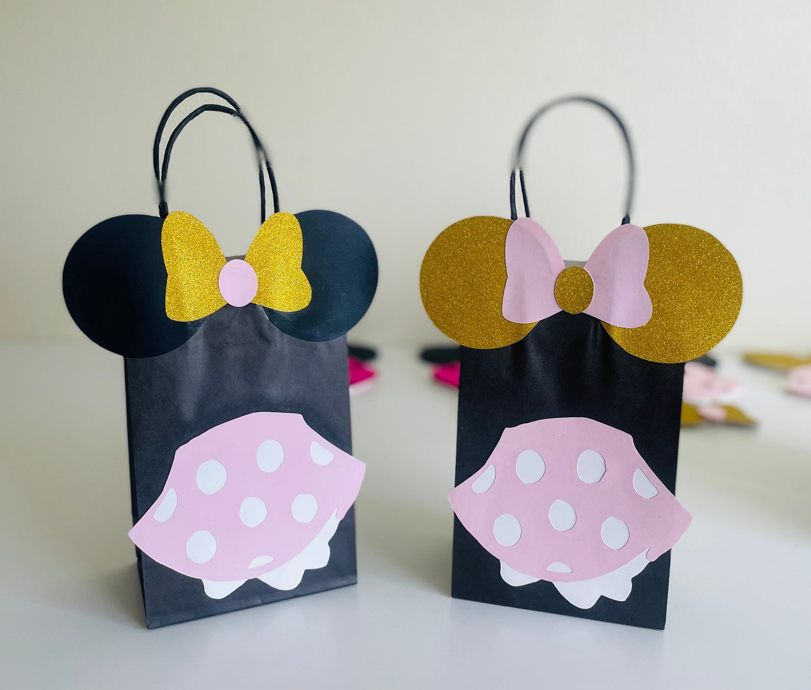 Minnie Mouse Favor Bags Minnie Mouse Goodie Bags Minnie Mouse Treat 