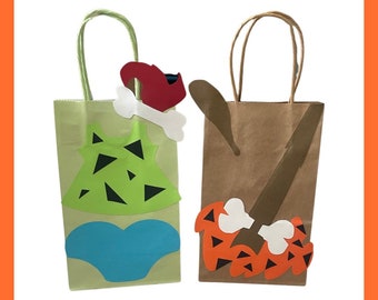 Pebbles & Bamm Bamm Favor Bolsas, Pebbles Favor Bolsas, Bamm Bamm Favor bolsas, Pebbles Goodie bolsas, Bamm Bamm Goodie Bolsas, Bamm Bamm Cumpleaños