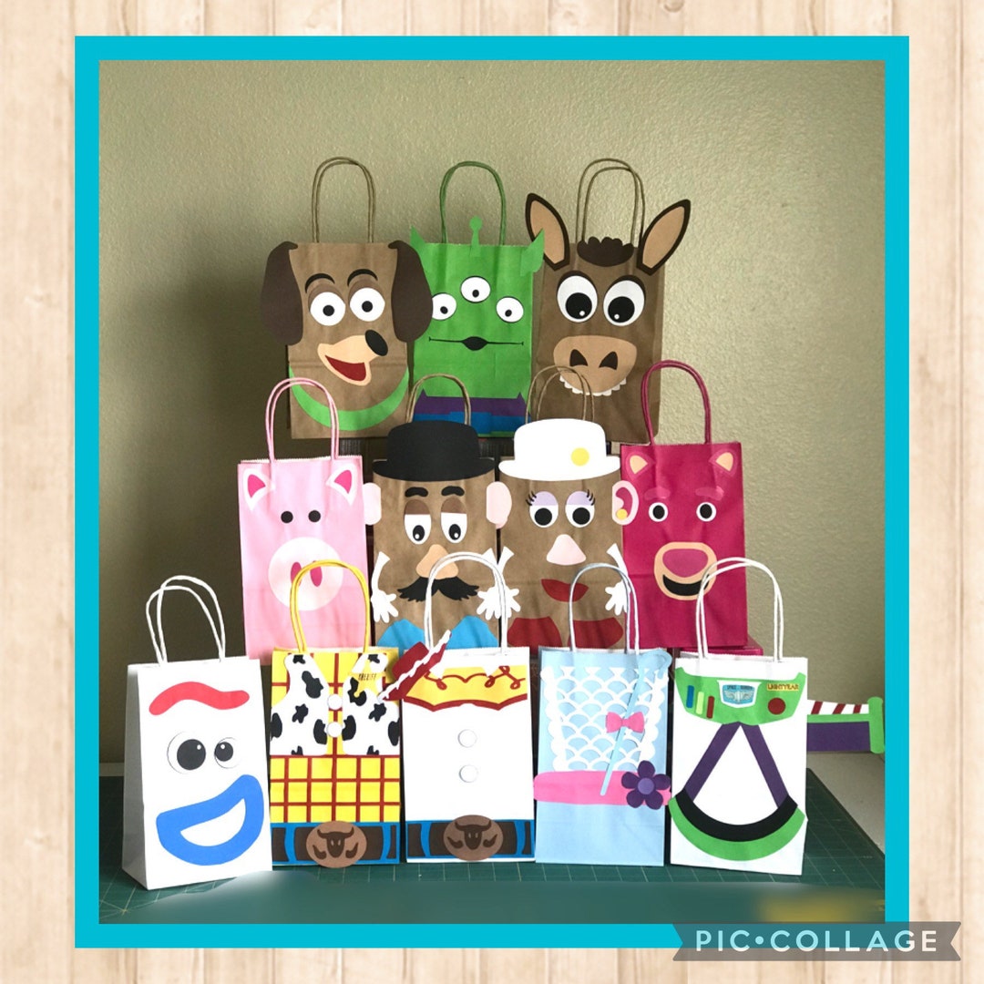 Toy Story Favor Bags,toy Story Gift Bags, Toy Story Goodie Bags,toy