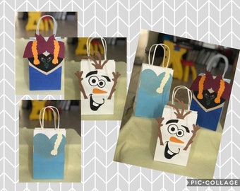 Bolsas de regalo de Frozen, bolsas de golosinas de Frozen, bolsas de fiesta de Frozen, bolsas de golosinas de Frozen, bolsa de dulces de Frozen, bolsas de regalo de Frozen, regalos de fiesta de Frozen