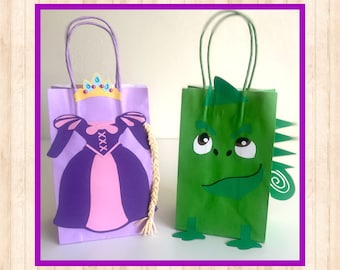 Rapunzel Favor Bags, Rapunzel Treat bag, Rapunzel gift bag, Rapunzel Goodie bags, Rapunzel party favors, Rapunzel party bag, Rapunzel Party