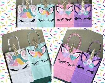 Unicorn Favor Bags,Unicorn Treat bags,Unicorn Goodie Bags,Unicorn party Unicorn Birthday,Unicorn Birthday,Unicorn Gift Bags,