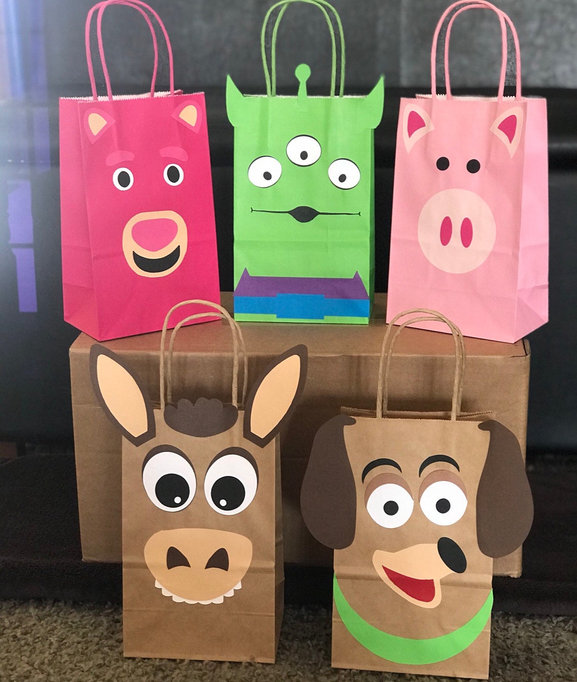 Toy Story Favor Bagstoy Story Gift Bags Toy Story Goodie Etsy