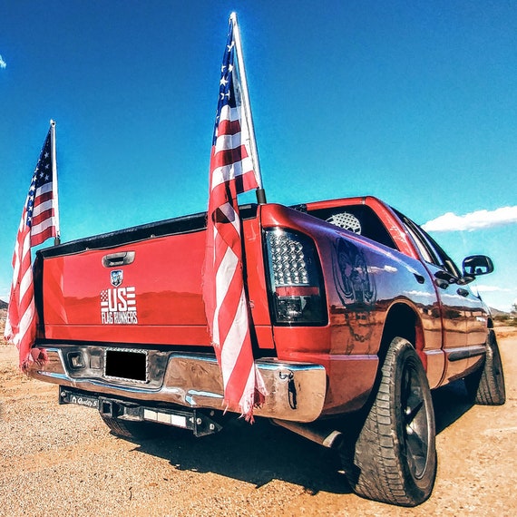 truck bed rail flag mount