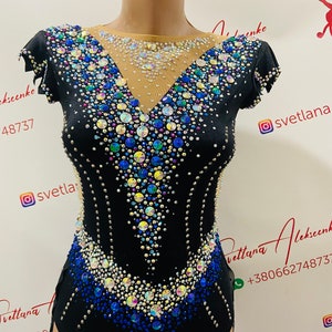 Trikot für rhythmische Gymnastik / Rhytmics-Gymnastik-Trikot / RG-Trikot auf Bestellung / Eiskunstlauf- / Ballsaalkleid