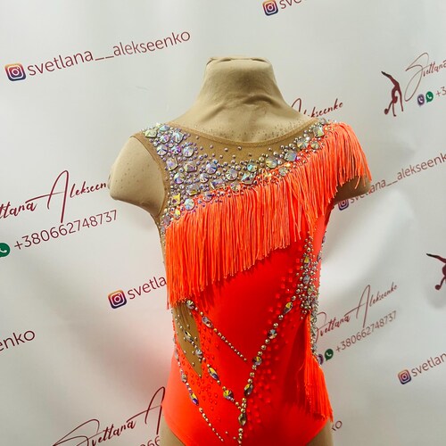 Custom Made Girls Rhythmic Gymnastic Leotard 新体操レオタード
