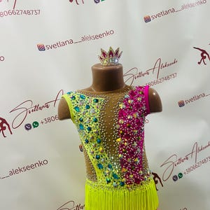 Custom Made Girls Rhythmic Gymnastic Leotard 新体操レオタード
