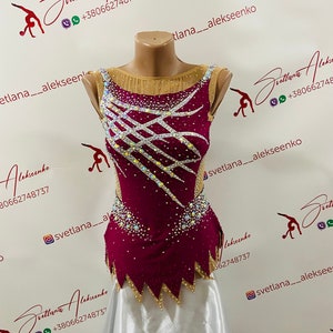 Custom Made Girls Rhythmic Gymnastic Leotard 新体操レオタード