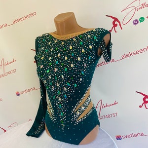 Custom Made Girls Rhythmic Gymnastic Leotard 新体操レオタード