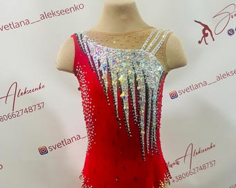 Custom Made Girls Rhythmic Gymnastic Leotard 新体操レオタード