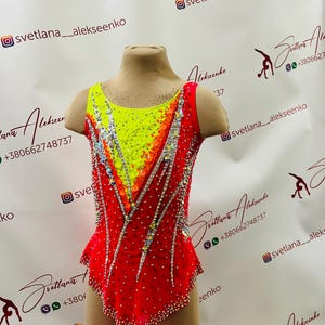 Custom Made Girls Rhythmic Gymnastic Leotard 新体操レオタード