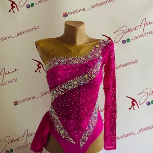 Custom Made Girls Rhythmic Gymnastic Leotard 新体操レオタード