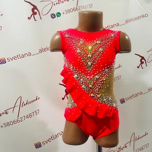 Custom Made Girls Rhythmic Gymnastic Leotard 新体操レオタード