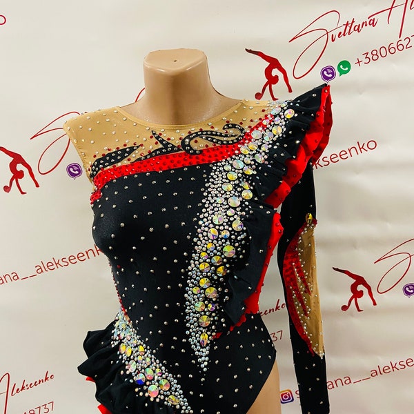 Custom Made Girls Rhythmic Gymnastic Leotard 新体操レオタード