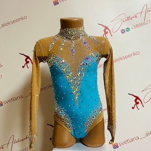 Custom Made Girls Rhythmic Gymnastic Leotard 新体操レオタード