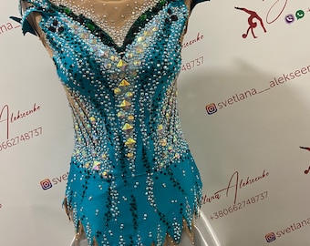 Custom Made Girls Rhythmic Gymnastic Leotard 新体操レオタード