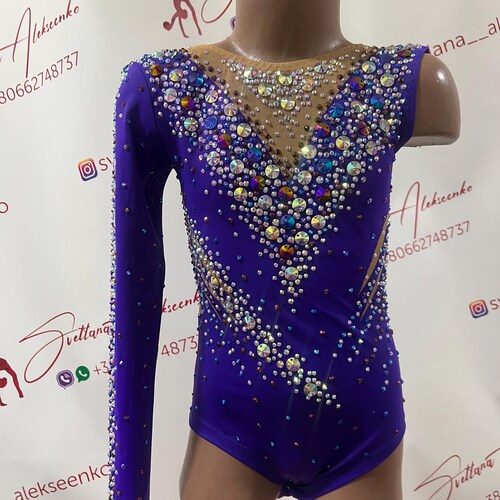 Custom Made Girls Rhythmic Gymnastic Leotard 新体操レオタード