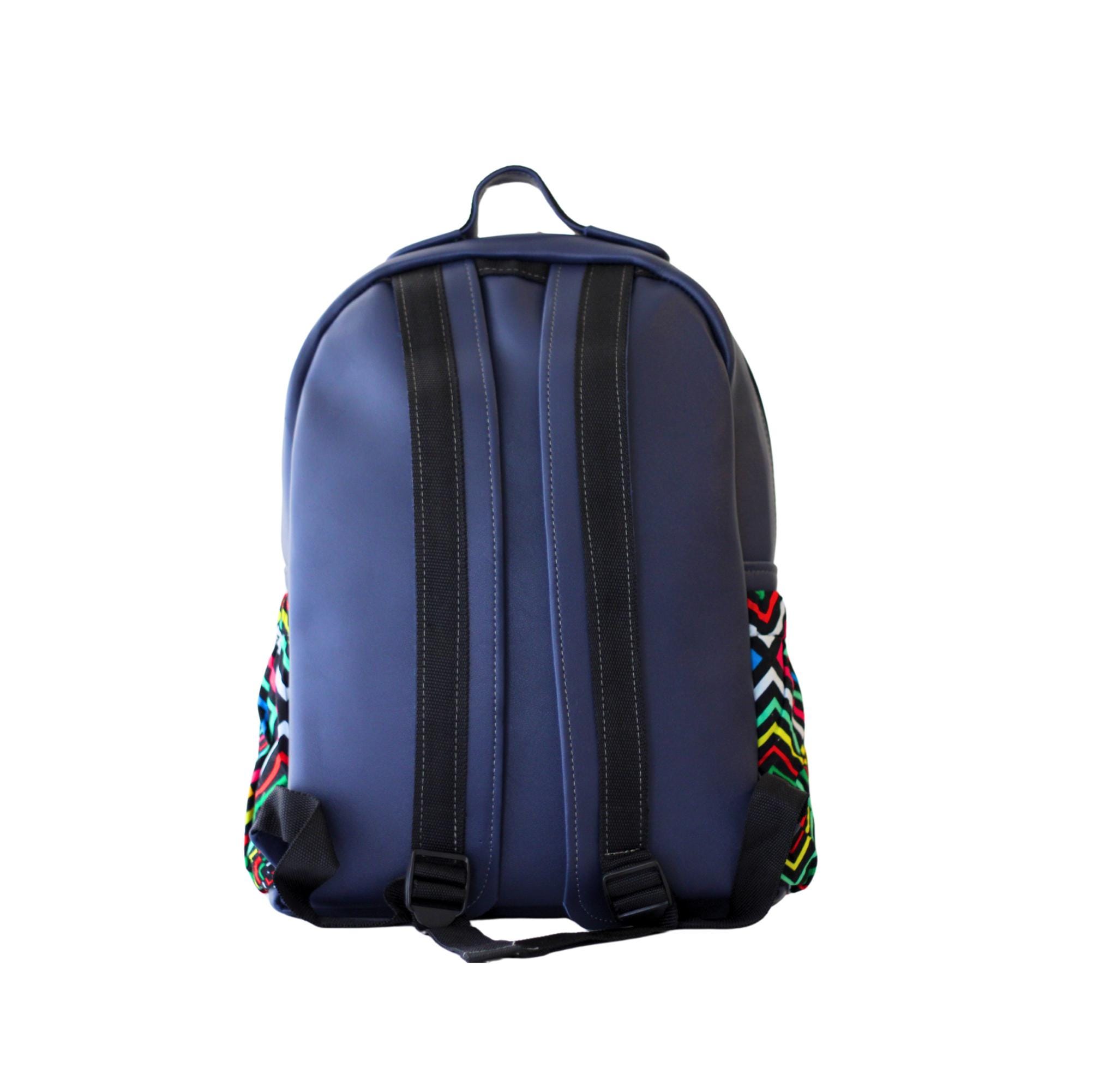 Unisex African Fabric Backpack – Laptop & Daypack With 