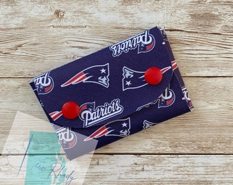 Patriots coin purse, chapstick holder, card holder, coin pouch, birthday gift for best friend, for teens, for him