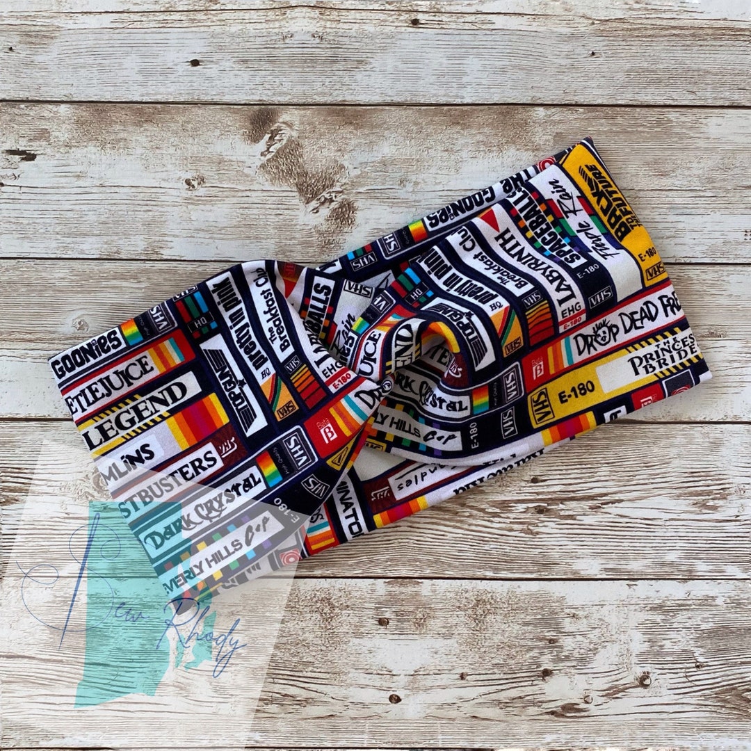 80s VHS Tapes Headband for Women Twist Headband Birthday Gift Etsy