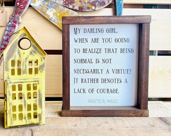 Darling Girl Framed Sign