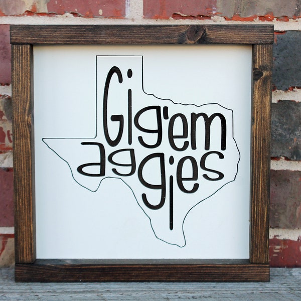 Gig Em Aggies - Etsy