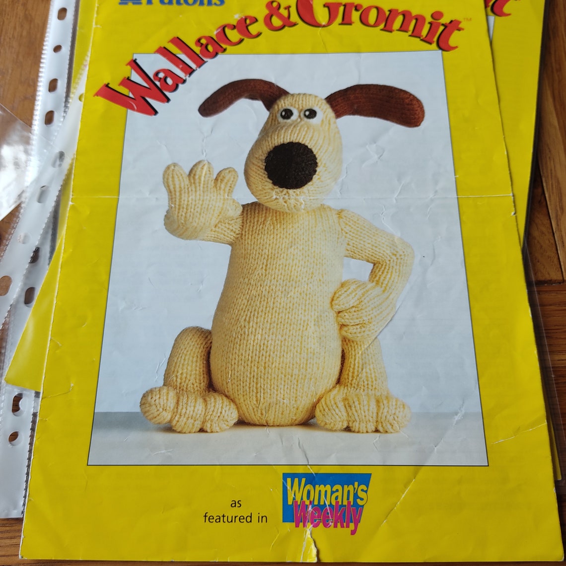 Alan Dart Vintage Wallace & Gromit Knitting Pattern Etsy UK