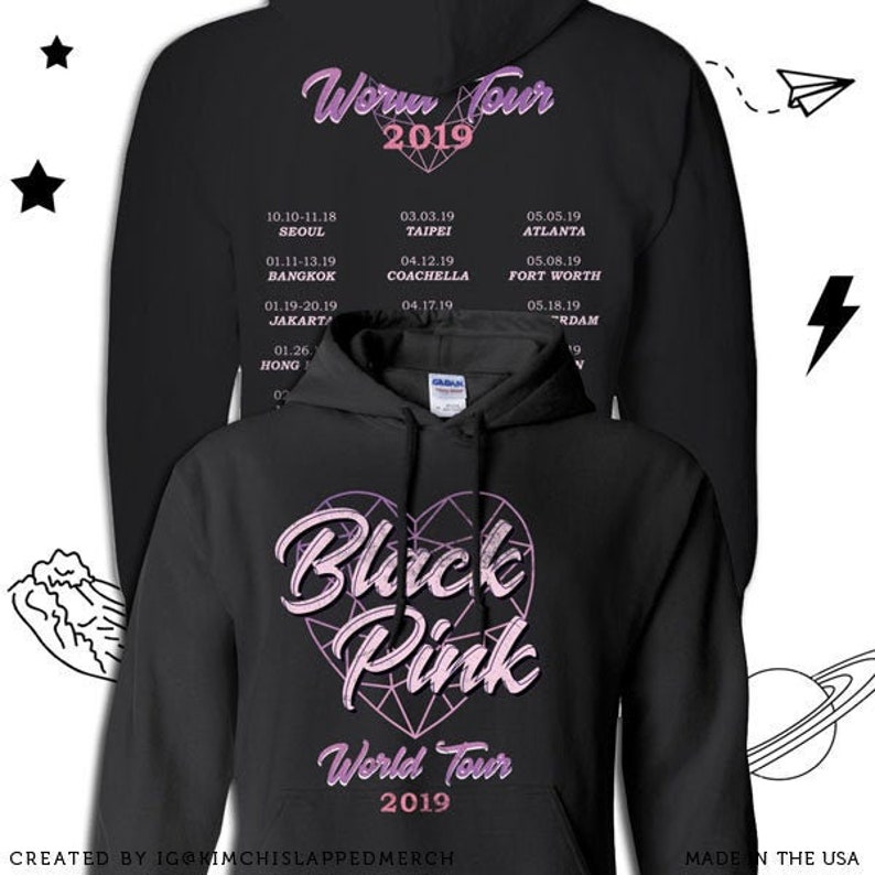 blackpink tour hoodie