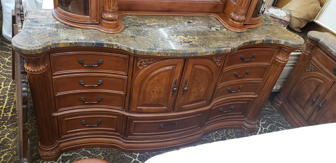 AICO by Michael Amini Monte Carlo 5PC King Size Bedroom Set Etsy