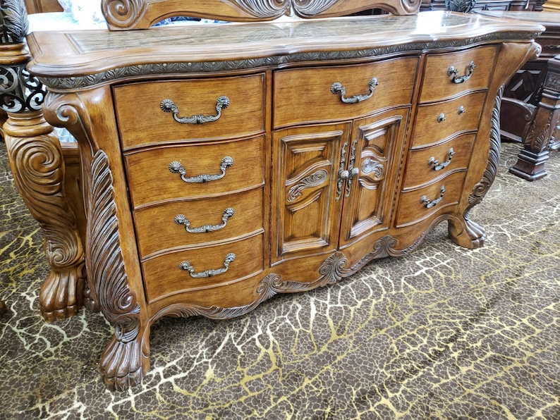 AICO by Michael Amini Eden Paradisio 5PC King Bedroom Set Etsy