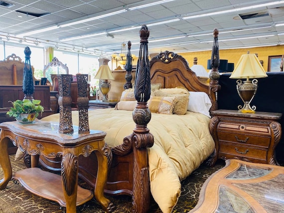 Wrought iron king bedroom set outlet