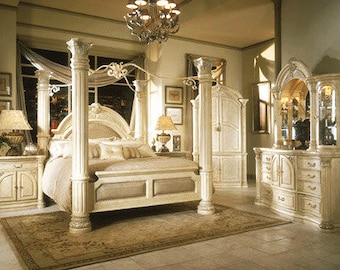 Michael amini canopy bed discount