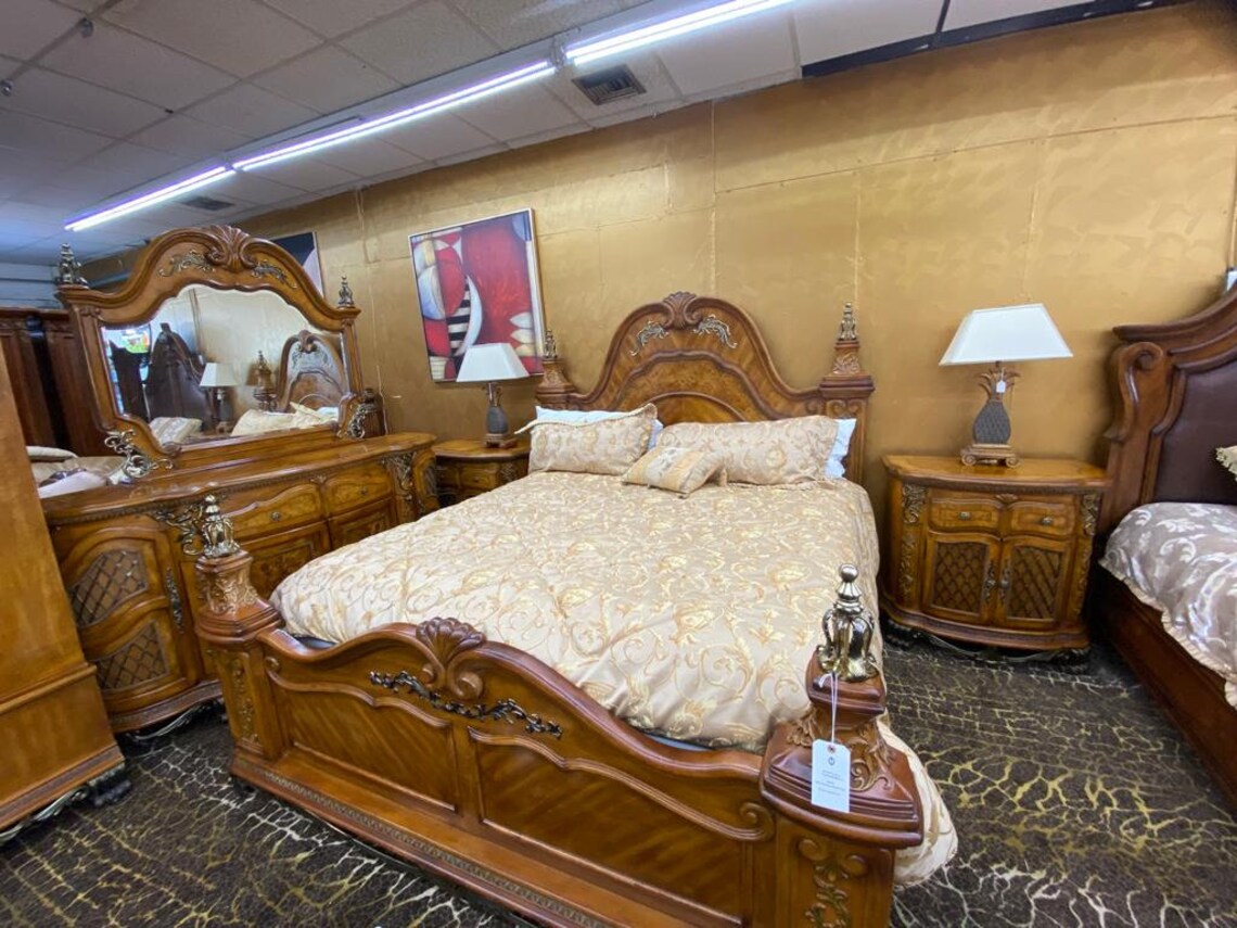 AICO by Michael Amini 5PC King Size Bedroom Set Etsy