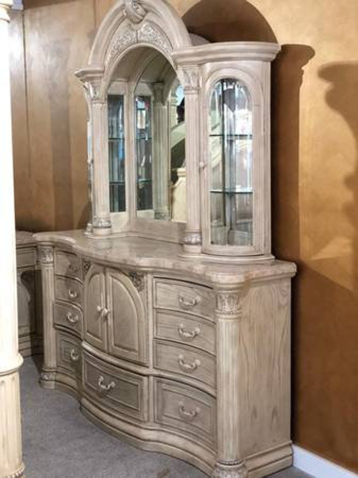 AICO by Michael Amini Monte Carlo Silver Snow 5PC King Size Etsy