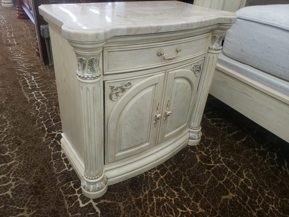 AICO by Michael Amini Monte Carlo Silver Snow 5PC King Size Etsy