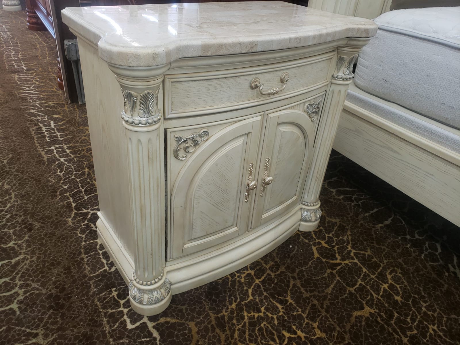 AICO by Michael Amini Monte Carlo Silver Snow 5PC King Size Etsy