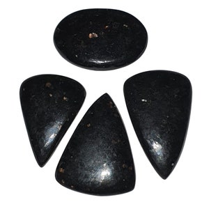 Nuummite Cabochon, Rare Natural Gemstone for Jewelry Design & Collection