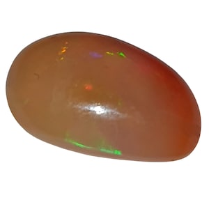 Mexican Sunset Fire Opal Cabochon, Red Opal for Ring Making