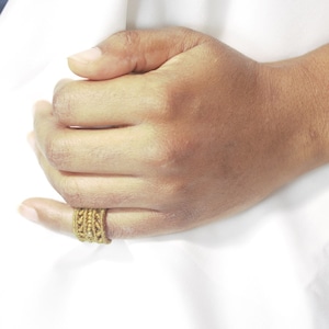 Macramé Ring, Jewelry, of Tedious Macramé Knot Work, small ring for small or children hands